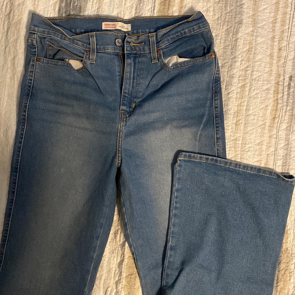 Signature Levi Strauss high rise flare pants